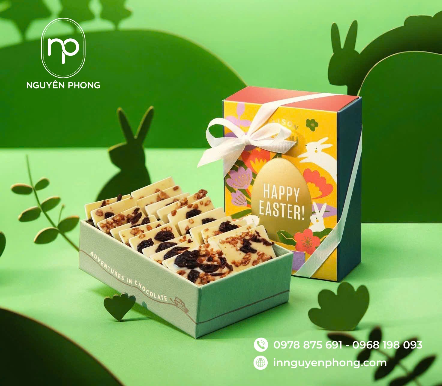Hộp carton cứng đựng bánh cao cấp